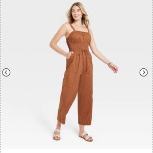 Universal thread burnt orange jumpsuit